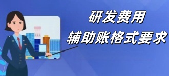 江西省税务局：研发费用辅助账有什么格式要求？